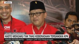 VIDEO: Hasto Mengaku Tak Tahu Keberadaan Tersangka KPK
