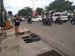 Heboh Penutup Gorong-gorong di Depok Dicolong