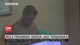 VIDEO: Bule Penabrak Warga di Bali Jadi Tersangka