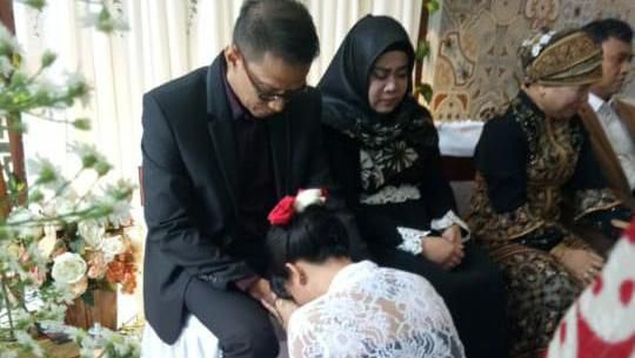 Doddy Sudrajat mengaku senang dan bahagia melihat anaknya, Vanessa Angel, akhirnya sah menikah secara secara hukum negara.