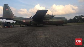 Pesawat Hercules Milik TNI AU Mendarat Darurat di Aceh Utara