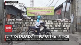 VIDEO: Jalan Ditembok Warga, Pemkot Akan Pidanakan Pelaku