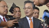 FOTO: Kondisi Mobil Ringsek di Kecelakaan Kento Momota Mobil minibus yang ditumpangi Kento Momota rusak cukup parah usai mengalami kecelakaan hebat di Putrajaya, Malaysia, Senin (13/1).