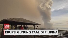 VIDEO: Gunung Taal Meletus, KBRI Koordinasi Dengan WNI