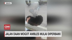 VIDEO: Jalan Daan Mogot Ambles Diperbaiki
