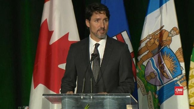 Perdana Menteri Kanada Justin Trudeau dinyatakan positif Covid-19 pada Senin (31/1).