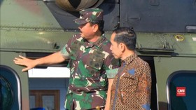 VIDEO: Presiden Jokowi Tinjau Helikopter Caracal