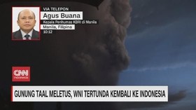VIDEO: Gunung Taal Filipina Meletus, Kepulangan WNI Tertunda