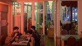 FOTO: Bar 'Propaganda' Korea Utara di Sudut Seoul Pyeongyang Bar berlokasi di Hongdae, kawasan hiburan malam di Seoul, Korea Selatan.