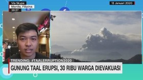 VIDEO: Gunung Taal Erupsi, 30 Ribu Warga Dievakuasi