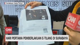 VIDEO: Hari Pertama Pemberlakuan e-Tilang di Surabaya