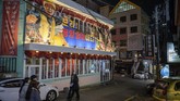 FOTO: Bar 'Propaganda' Korea Utara di Sudut Seoul Pyeongyang Bar berlokasi di Hongdae, kawasan hiburan malam di Seoul, Korea Selatan.