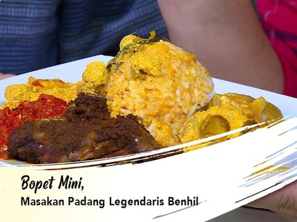 Bopet Mini, Masakan Padang Legendaris Benhil