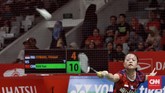 FOTO: Badai Kekalahan Tunggal Putri di Awal Indonesia Masters Tiga tunggal putri Indonesia, Fitriani, Ruselli Hartawan, dan Gregoria Mariska tersingkir di babak pertama Indonesia Masters.