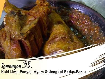 Lamongan 35, Kaki Lima Penyaji Ayam & Jengkol Pedas Panas