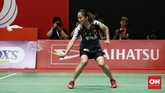 FOTO: Badai Kekalahan Tunggal Putri di Awal Indonesia Masters Tiga tunggal putri Indonesia, Fitriani, Ruselli Hartawan, dan Gregoria Mariska tersingkir di babak pertama Indonesia Masters.