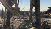 FOTO: Pangkalan AS Berantakan Usai Digempur Iran Serangan rudal Iran pada Rabu (8/1) terhadap pangkalan AS di Ain al-Asad, Irak, mengakibatkan kerusakan cukup berat.