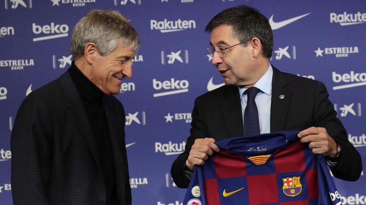FOTO: Benvingut a Barcelona, Quique Setien