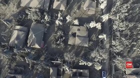 VIDEO: Abu Gunung Taal Selimuti Rumah dan Jalan di Filipina