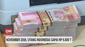 VIDEO: November 2019, Utang Indonesia Capai Rp 5.500 T