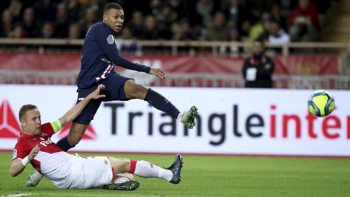 FOTO: Neymar dan Mbappe Menggila, PSG Bantai Monaco