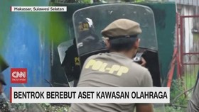VIDEO: Bentrok Rebutan Aset Kawasan Stadion Mattoanging