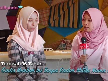 Terpisah 16 Tahun, Gadis Kembar Ini Tanpa Sadar Miliki Nama Mirip