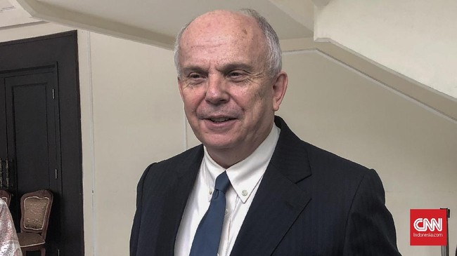 Duta Besar Amerika Serikat untuk Indonesia Joseph R. Donovan berpamitan kepada Wakil Presiden RI Ma'ruf Amin jelang akhir masa tugas.