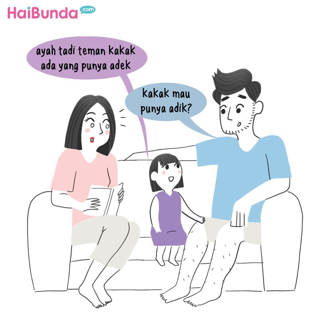 Apa reaksi ayah dan anggota keluarga lain terutama anak pas tahu Bunda hamil? Sama enggak dengan reaksi ayah dan kakak di komik Bunda ini? Share yuk, Bunda.