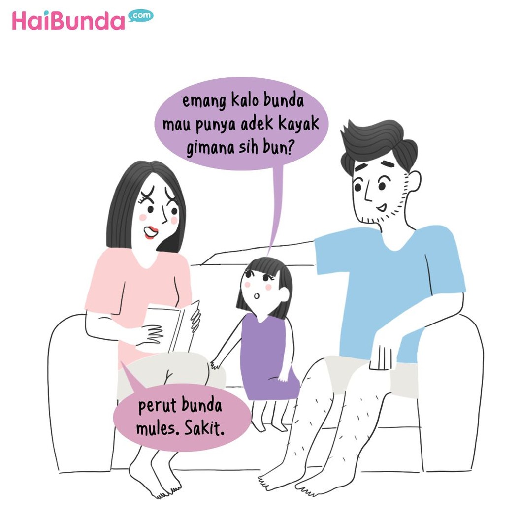Apa reaksi ayah dan anggota keluarga lain terutama anak pas tahu Bunda hamil? Sama enggak dengan reaksi ayah dan kakak di komik Bunda ini? Share yuk, Bunda.