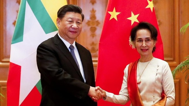 Pemerintah China dan Myanmar sepakat menandatangani kerja sama proyek mega infrastruktur sebesar US$3,6 miliar.