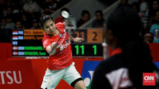 Ganda putri Indonesia, Greysia Polii/Apriyani Rahayu menjalani pertarungan melelahkan selama 94 menit di BWF World Tour Finals 2020.