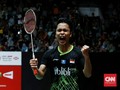 Kalahkan Shesar, Ginting Juara PBSI Home Tournament
