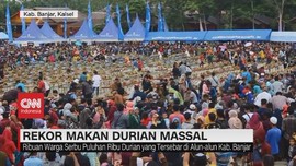 VIDEO: Makan Durian Massal di Kalsel Pecahkan Rekor
