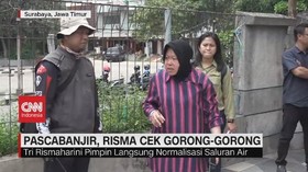 VIDEO: Pasca Banjir, Risma Cek Gorong-gorong