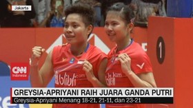 VIDEO: Greysia-Apriyani Raih Juara Ganda Putri