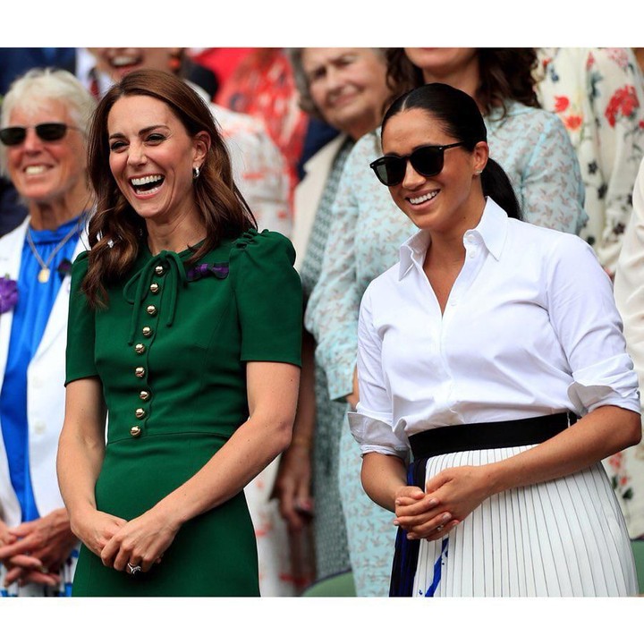<p>Keakraban Kate Middleton dan Meghan Markle di Wimbledon 2019. (Foto: Instagram @kensingtonpalace)</p>