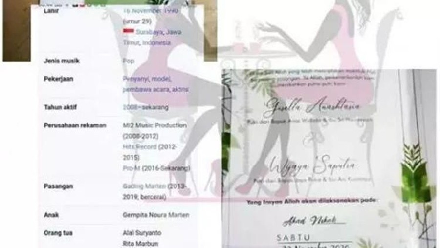 Ini Dia Undangan Gisella-Wijin yang Tersebar, Hoax atau Tidak? Tersebar undangan pernikahan Gisel dan Wijin, netizen pun mengaku tertipu, kenapa?