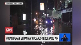 VIDEO: Hujan Deras, Sebagian Sidoarjo & Bogor Tergenang Air