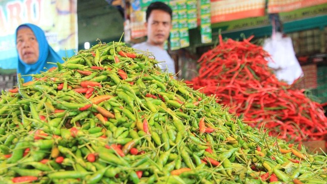 Kementerian Pertanian mengklaim produksi cabai Maret-Juni surplus. Namun, data pemerintah melansir harga cabai melonjak.