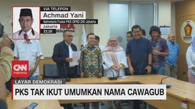 VIDEO: PKS Tak Ikut Umumkan Nama Cawagub