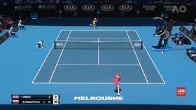 VIDEO: Sharapova Tersingkir, Pliskova Lolos ke Putaran Kedua