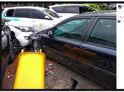 Diselamatkan Fitur Mobil saat Tertabrak Truk di Rest Area Cipularang