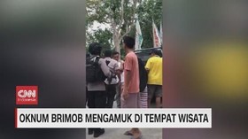 VIDEO: Oknum Brimob Mengamuk di Tempat Wisata