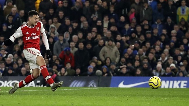 Penyerang 18 tahun Gabriel Martinelli menunjukkan diri sebagai wonderkid yang bisa menjadi pemain penting Arsenal di masa depan.