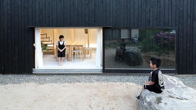  Rumah  Minimalis  T Noie di  Jepang  Padukan Desain Interior  