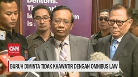 VIDEO: Mahfud Minta Buruh Tidak Khawatir Dengan Omnibus Law