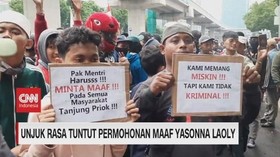 VIDEO: Unjuk Rasa Tuntut Permohonan Maaf Yasonna Laoly