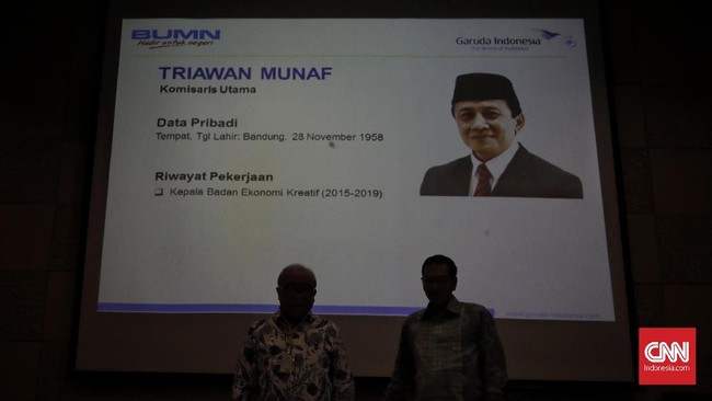 Triawan Munaf mengaku sudah diminta Menteri BUMN Erick Thohir mengisi kursi komut Garuda sejak akhir tahun lalu.