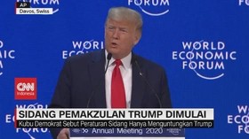 VIDEO: Sidang Pemakzulan Donald Trump Dimulai